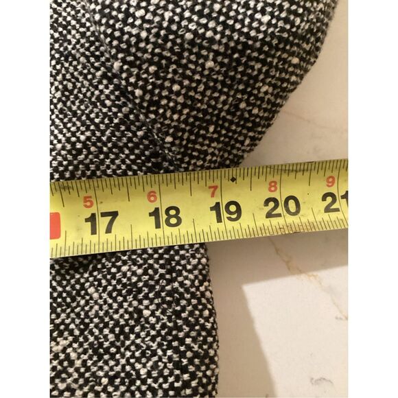 Talbots Wool Blend Tweed Blazer Jacket Sz 6 Lined Black White Business - Picture 7 of 8